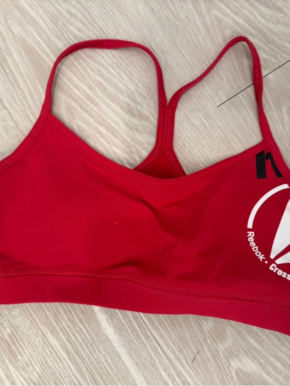 Reebok Bright Red Strappy Sports Bra